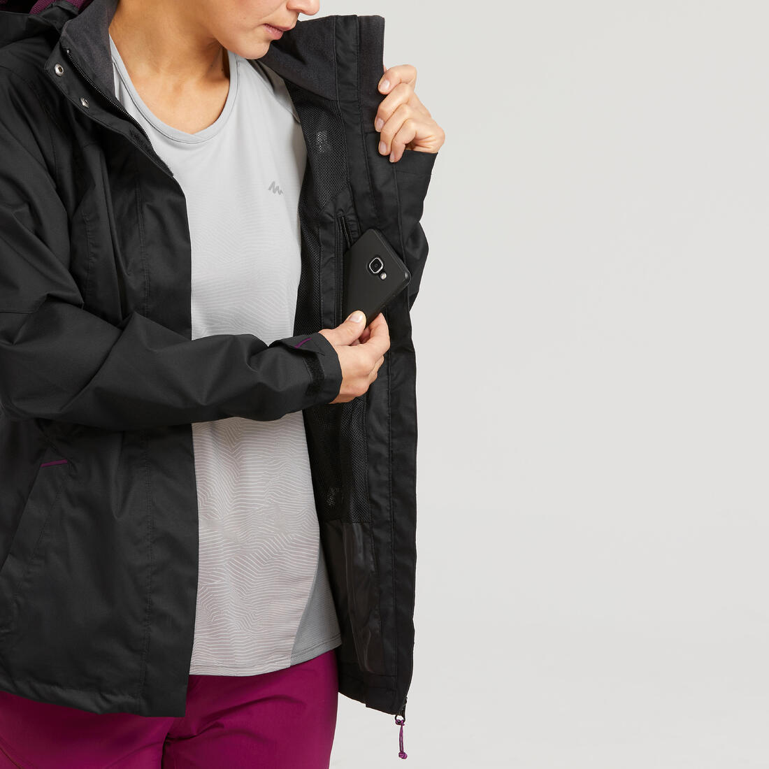 Veste imperméable de randonnée montagne - NH500 - Femme