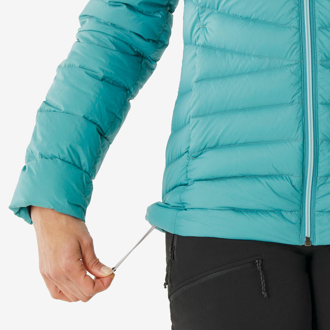 Doudoune à capuche en duvet de trek montagne - MT500 -10 °C - Femme