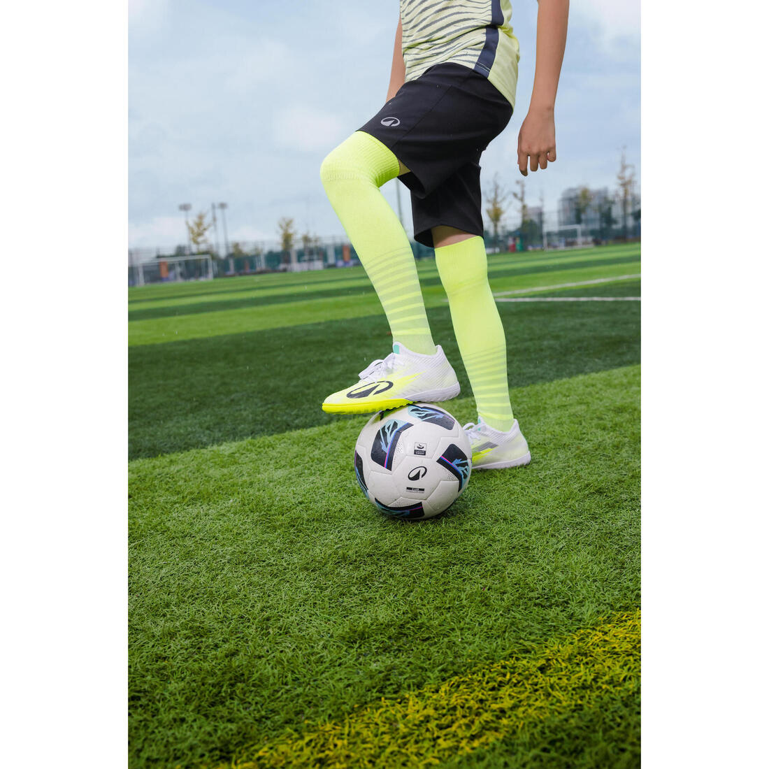 Chaussures de football enfant a lacets clr turf tf