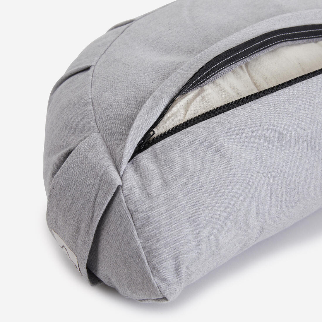 Coussin demi-lune de yoga et méditation, gris