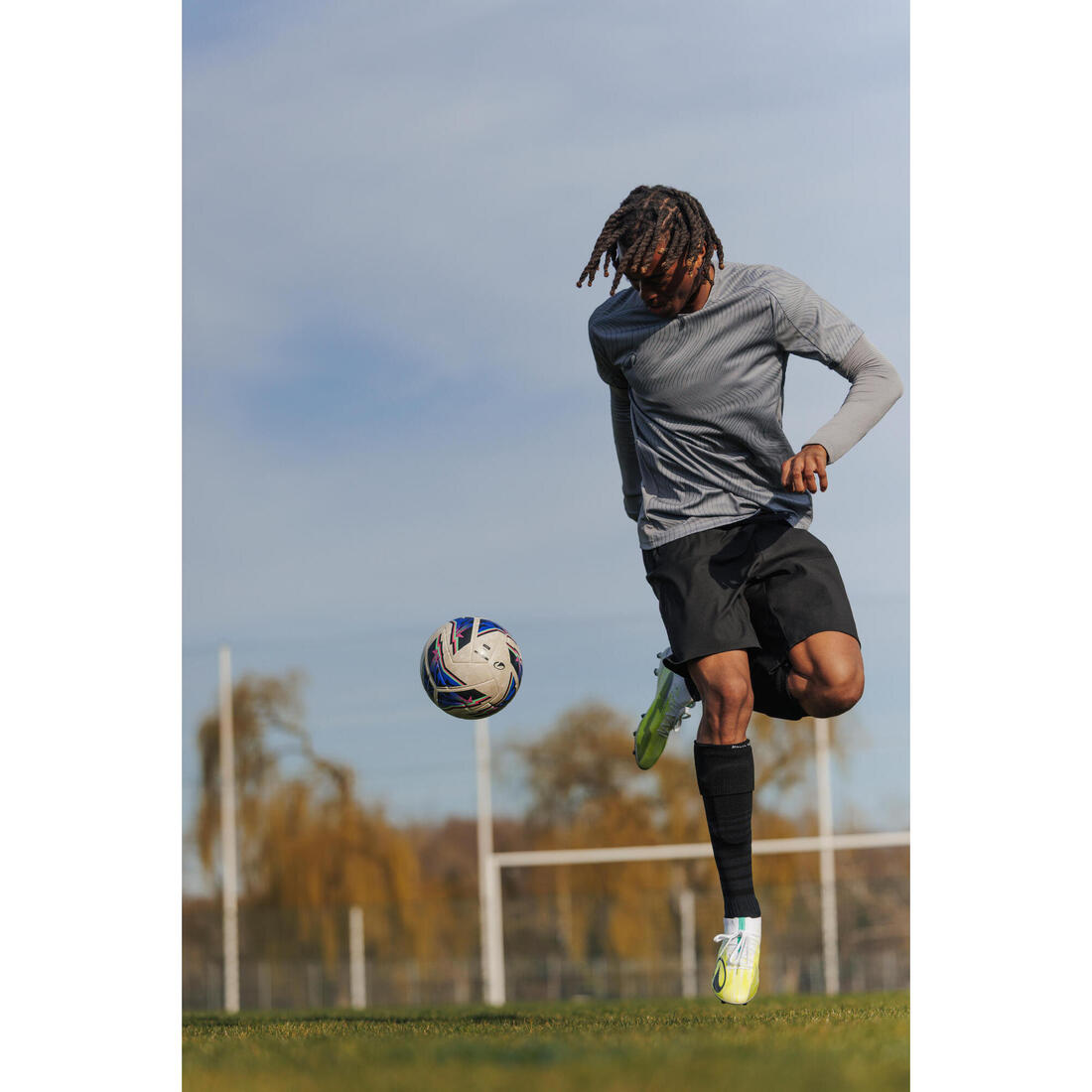 Sous-maillot de foot thermique sans-couture manches longues, Keepdry