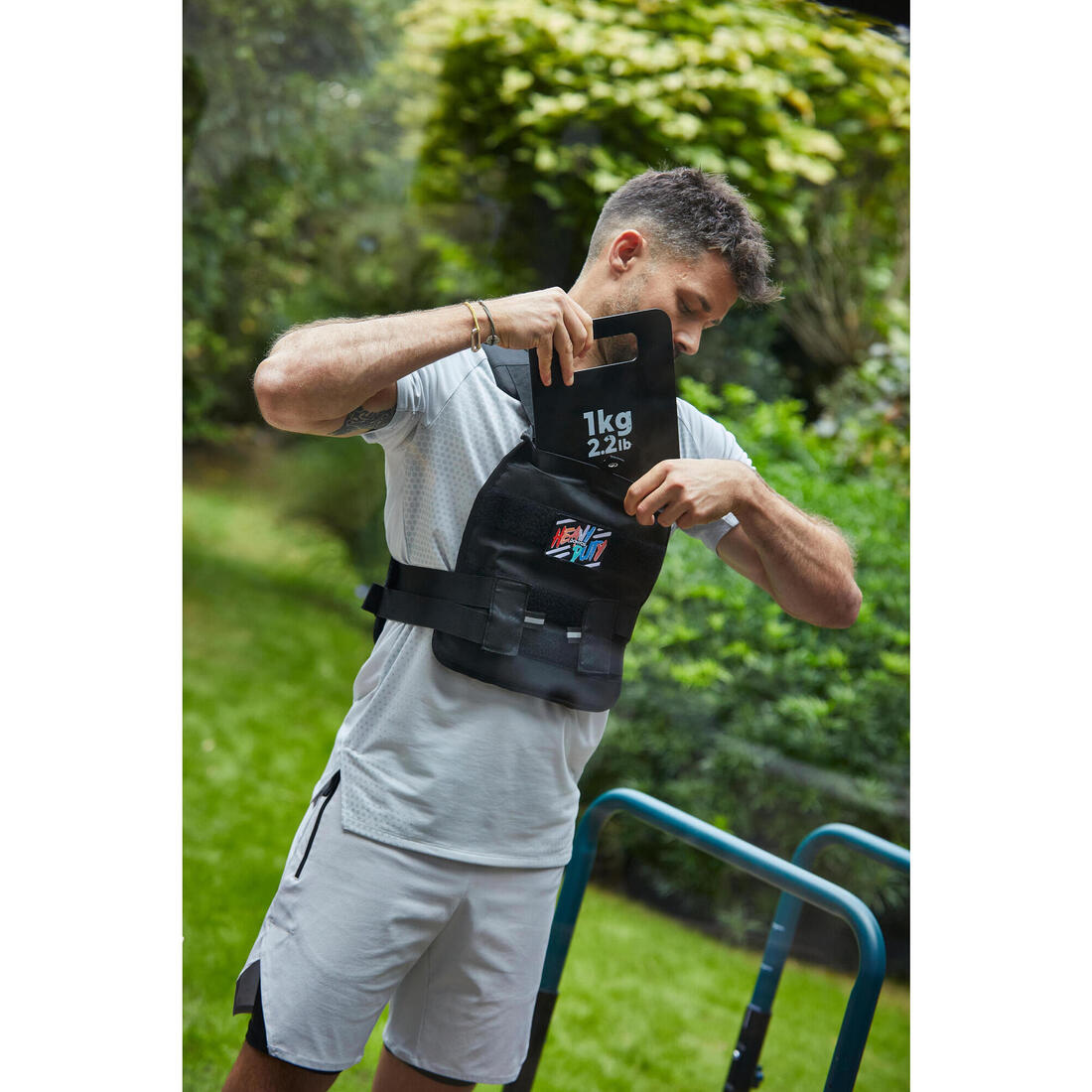 Gilet lesté de musculation ajustable de 6 à 10kg