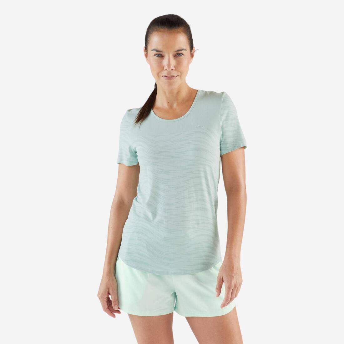T-shirt running & trail sans couture femme - kiprun run 500 confort