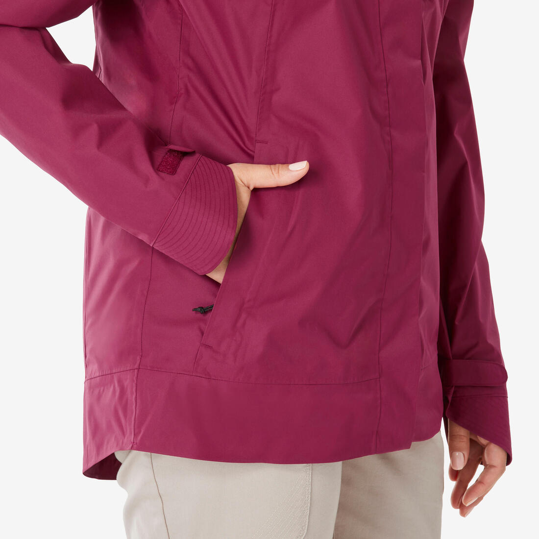 Veste de randonnée imperméable femme, NH500