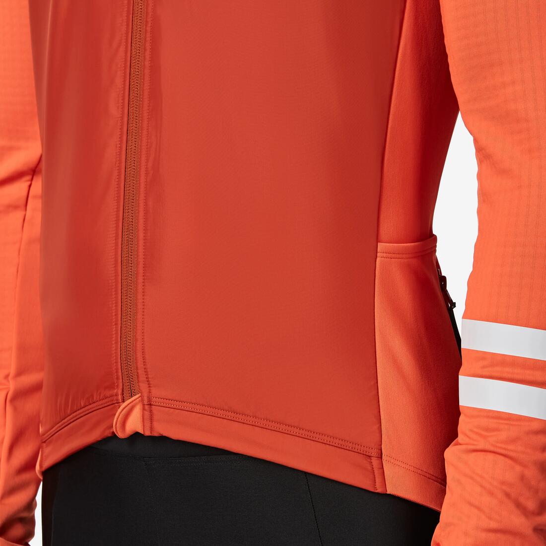 Maillot de vélo de route manches longues mi-saison homme, noir EDR