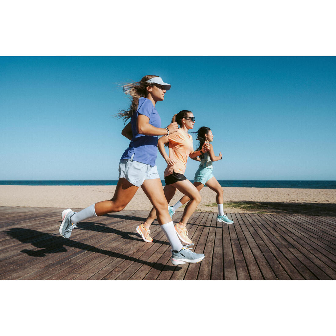 Chaussures de Running Femme, Kiprun Kipcore blanche