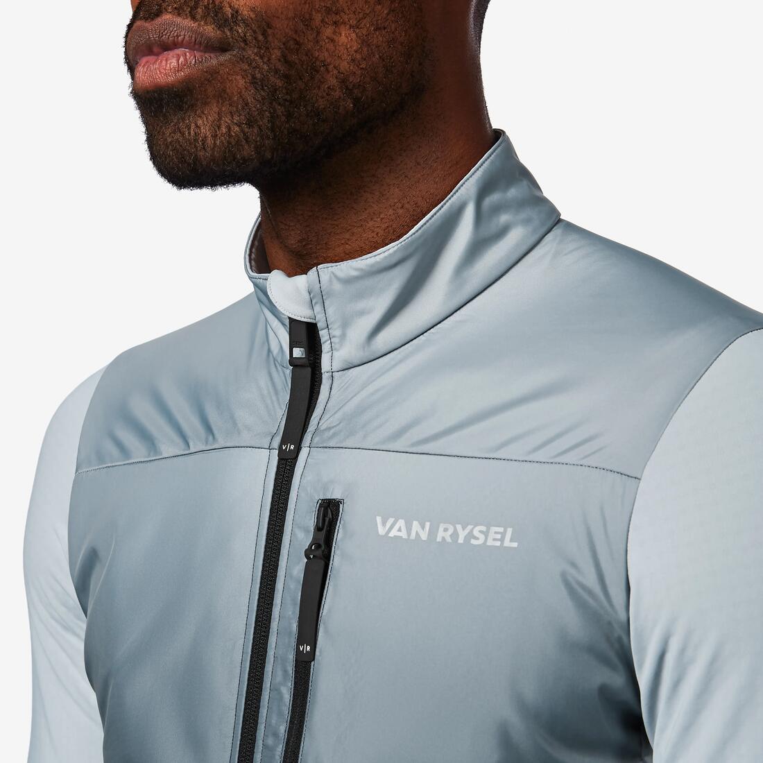 Maillot de vélo de route manches longues mi-saison homme, noir EDR