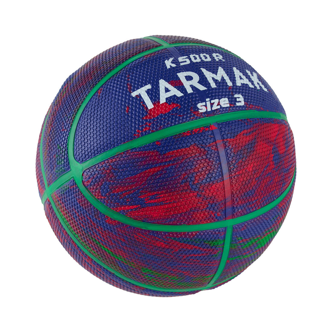 Ballon de basketball taille 3 - K500R violet rouge vert