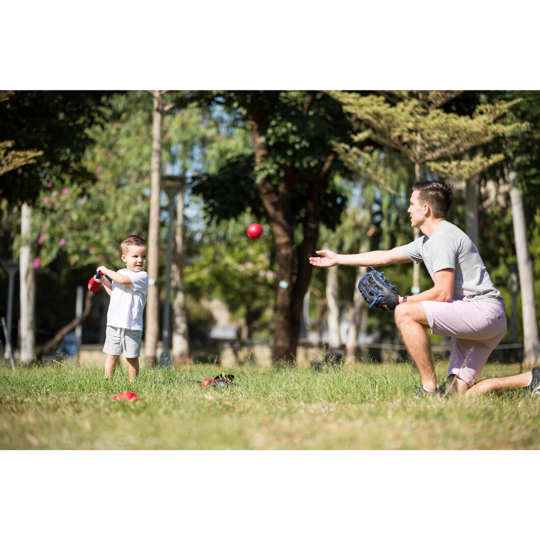 Lot Balle de Baseball en Mousse + Batte Enfant BA100