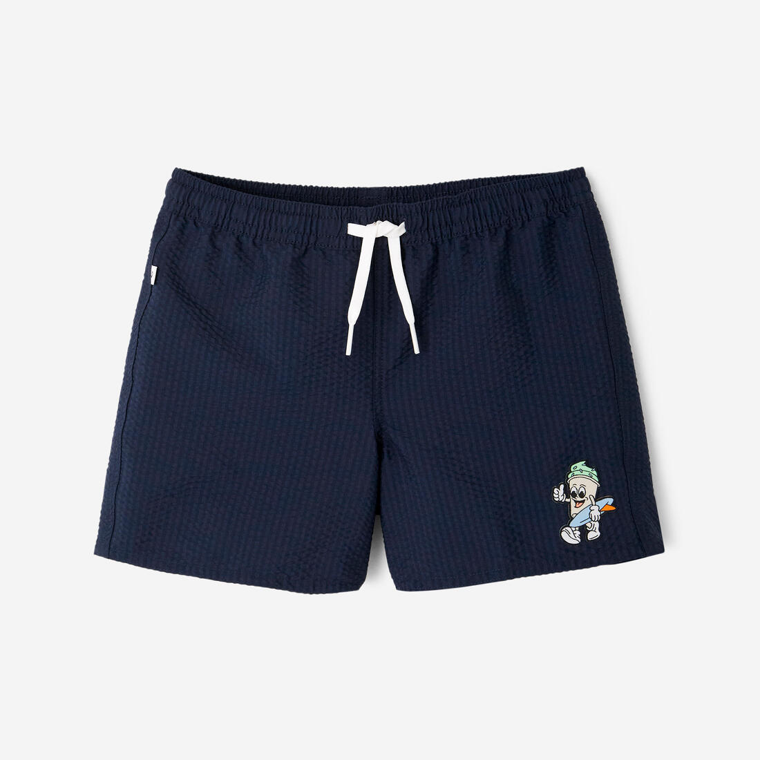 Short de bain surf enfant, 100 texturé