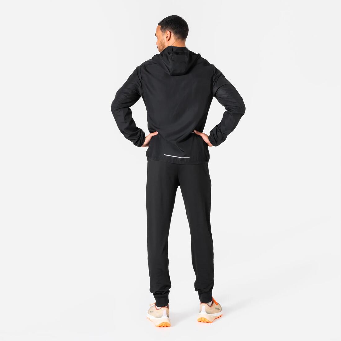 Veste coupe-vent de running & trail running Homme - KIPRUN Run 100 Noire