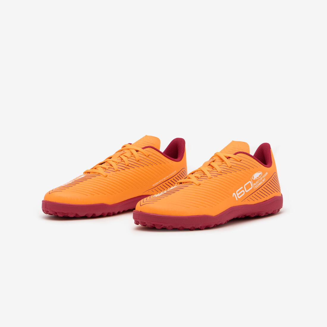 Chaussures de football enfant a lacets 160 jr turf .tf