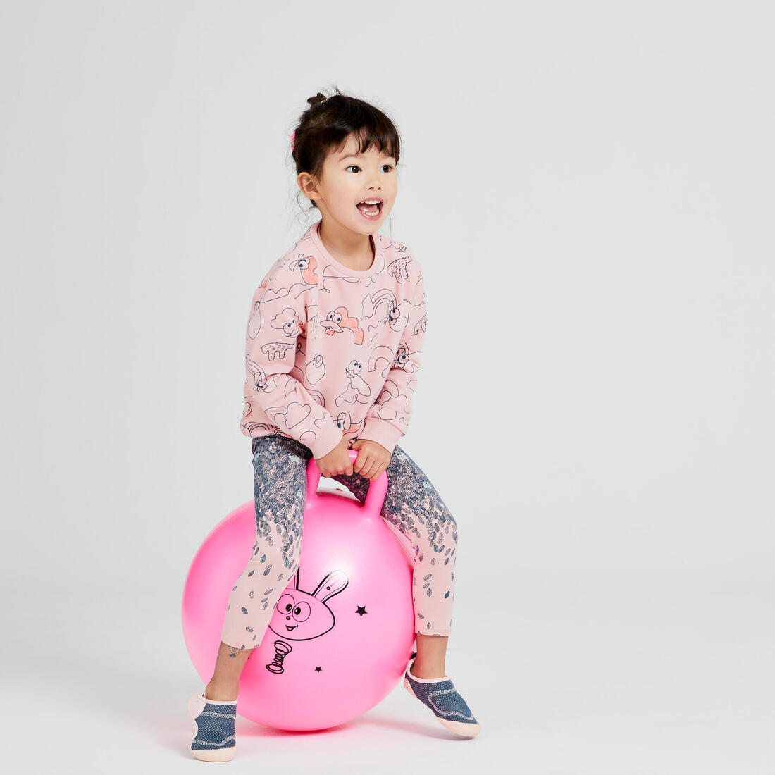 Sweat decat'oons imprimé beige baby gym enfant