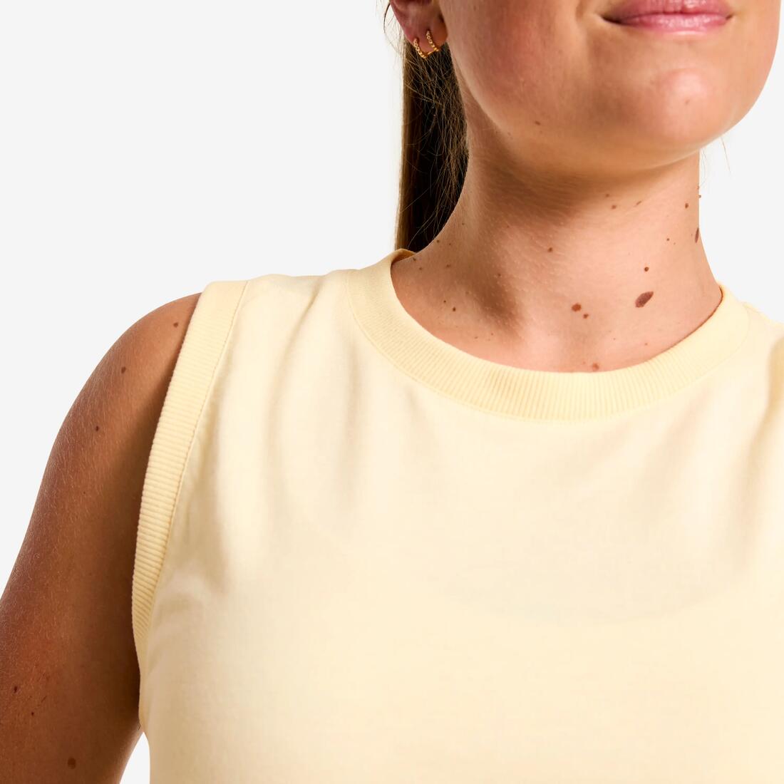 Debardeur crop top femme - parme