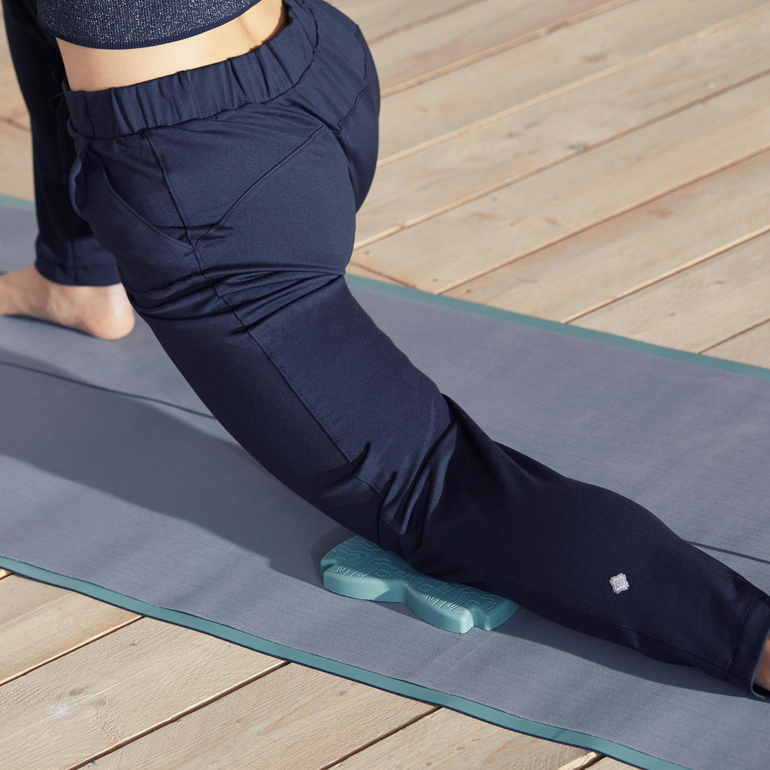 PAD / SUPPORT DE YOGA POUR GENOUX ET POIGNETS ACAJOU