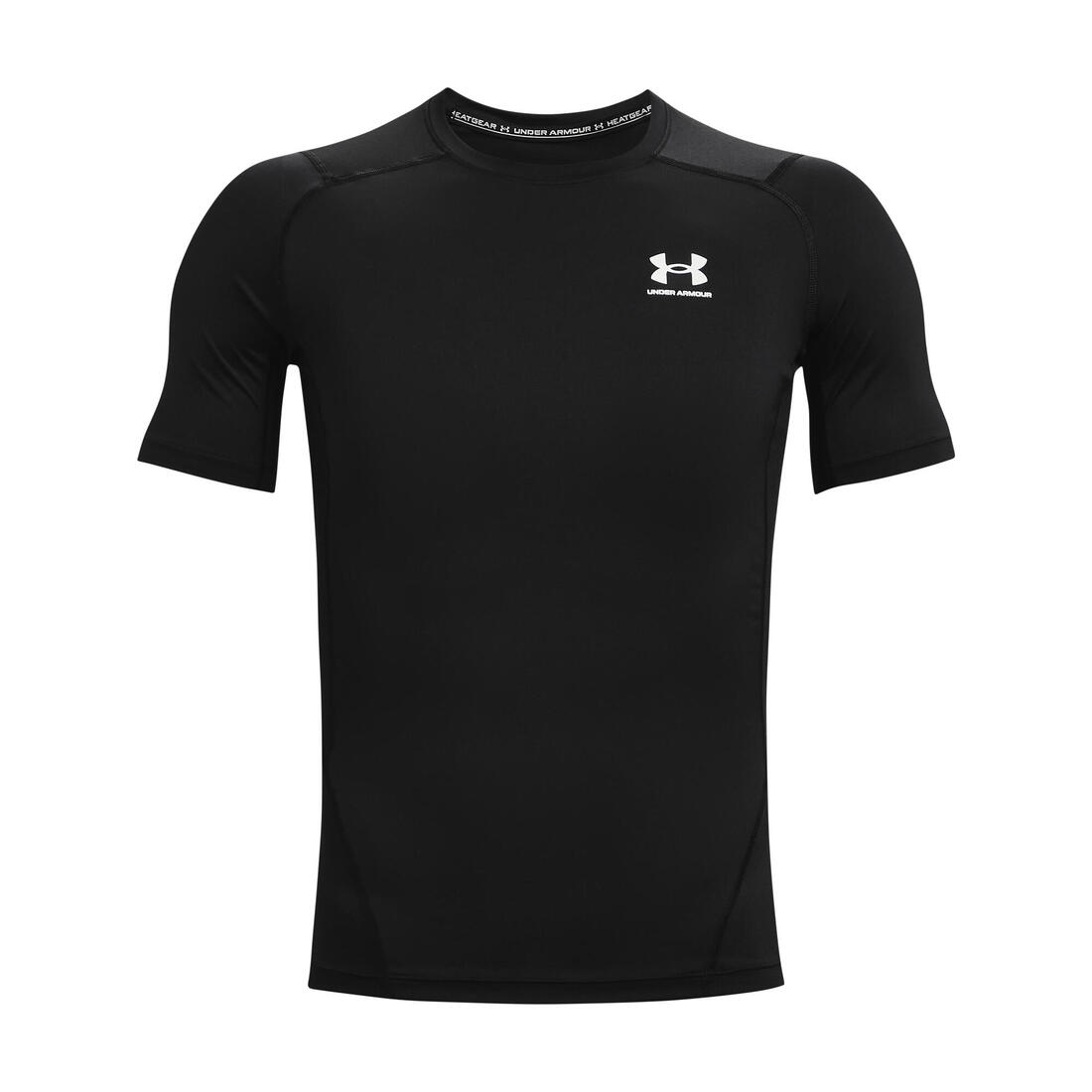 T-shirt en tissu HeatGear® pour homme, noir