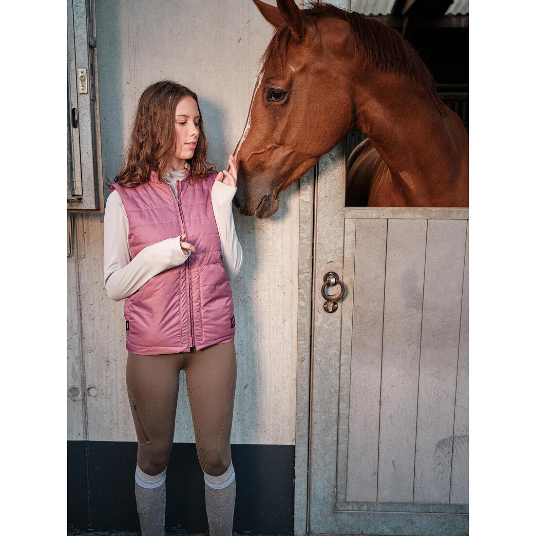 Doudoune équitation sans manche Enfant MAGIC