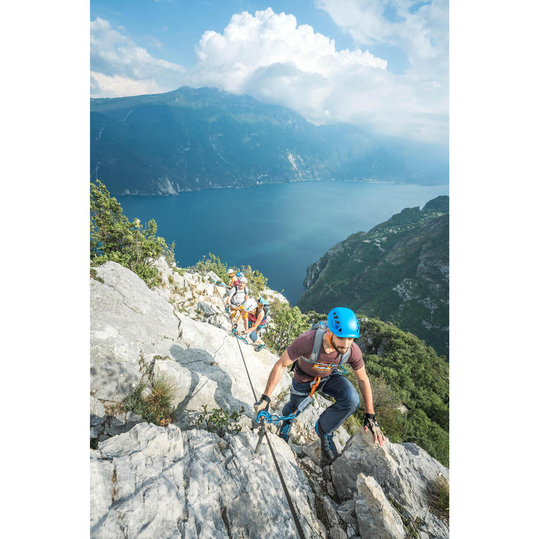 CASQUE D'ESCALADE ET D'ALPINISME - ROCK GRIS