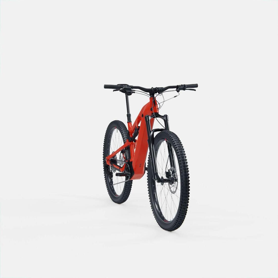 Vélo VTT électrique tout suspendu 29" - E-EXPL 520 S Rouge vif