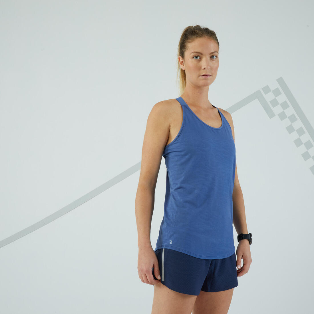 Débardeur running avec brassière intégrée femme - kiprun run 500 confort