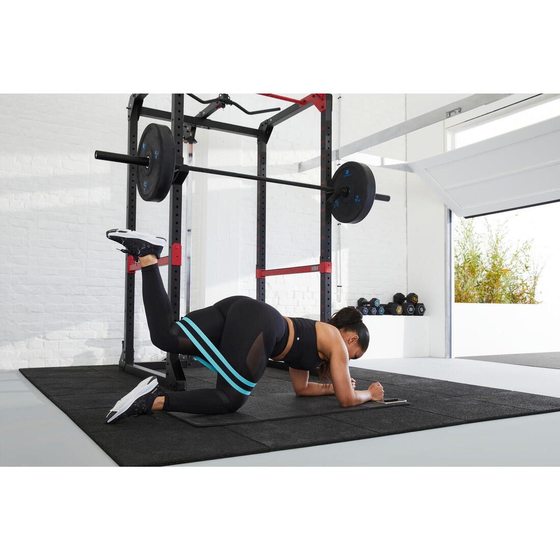 Élastique de musculation fessiers 14kg 37cm - Glute band facile