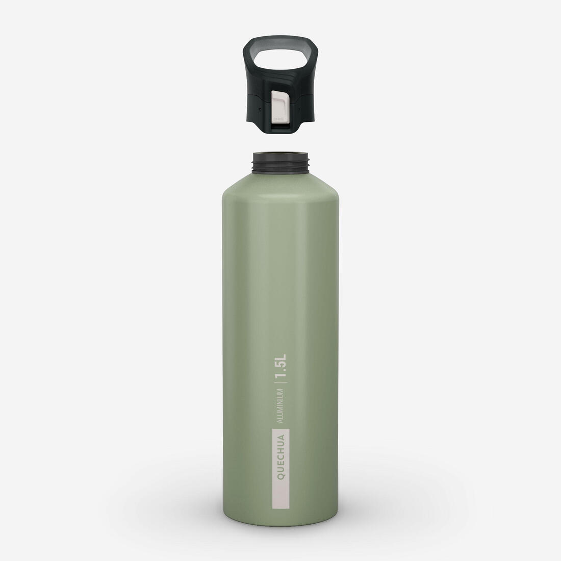 Gourde alu 1,5l avec bouchon à ouverture rapide pour la randonnée