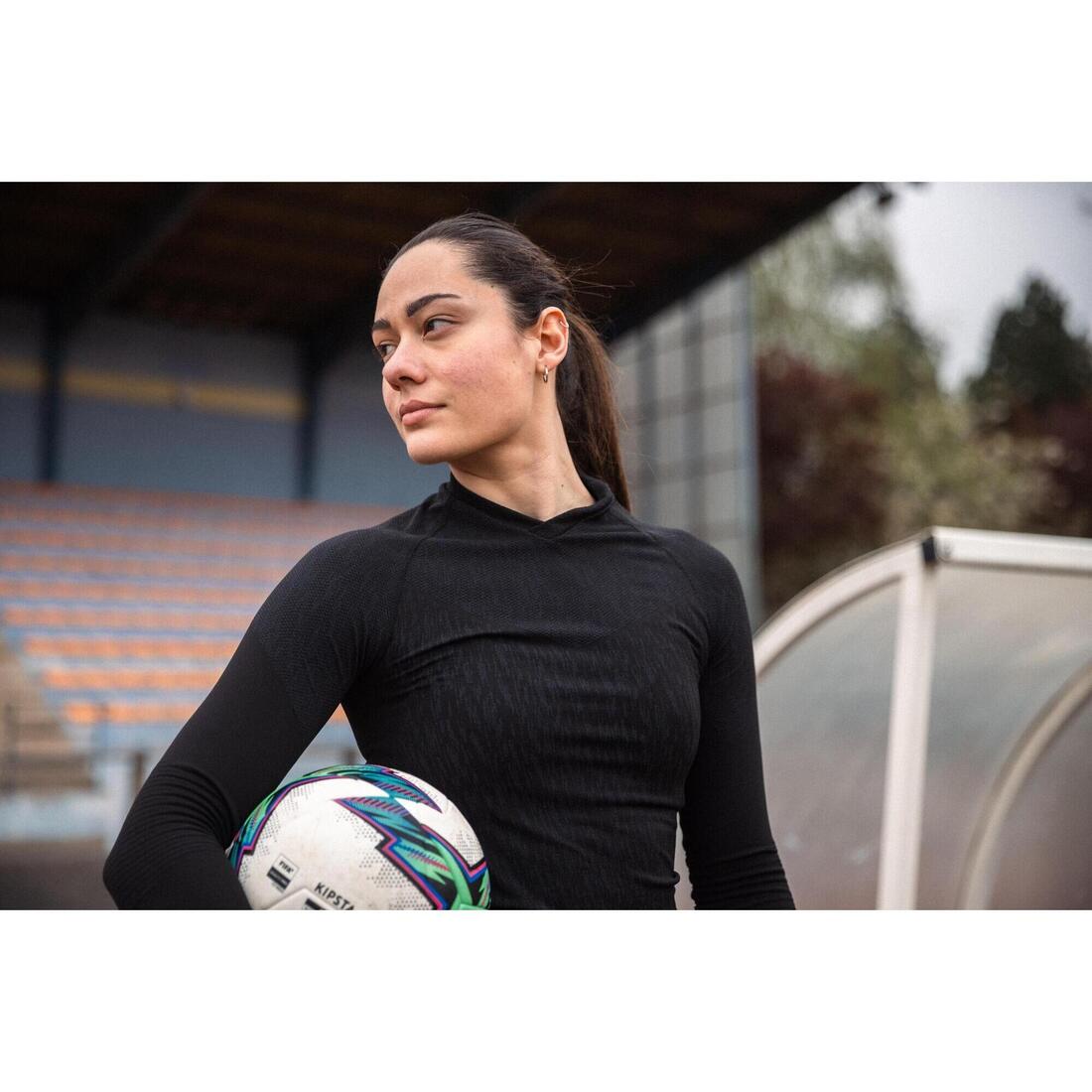 Sous-maillot de foot thermique seamless manches longues mixte, Keepdry