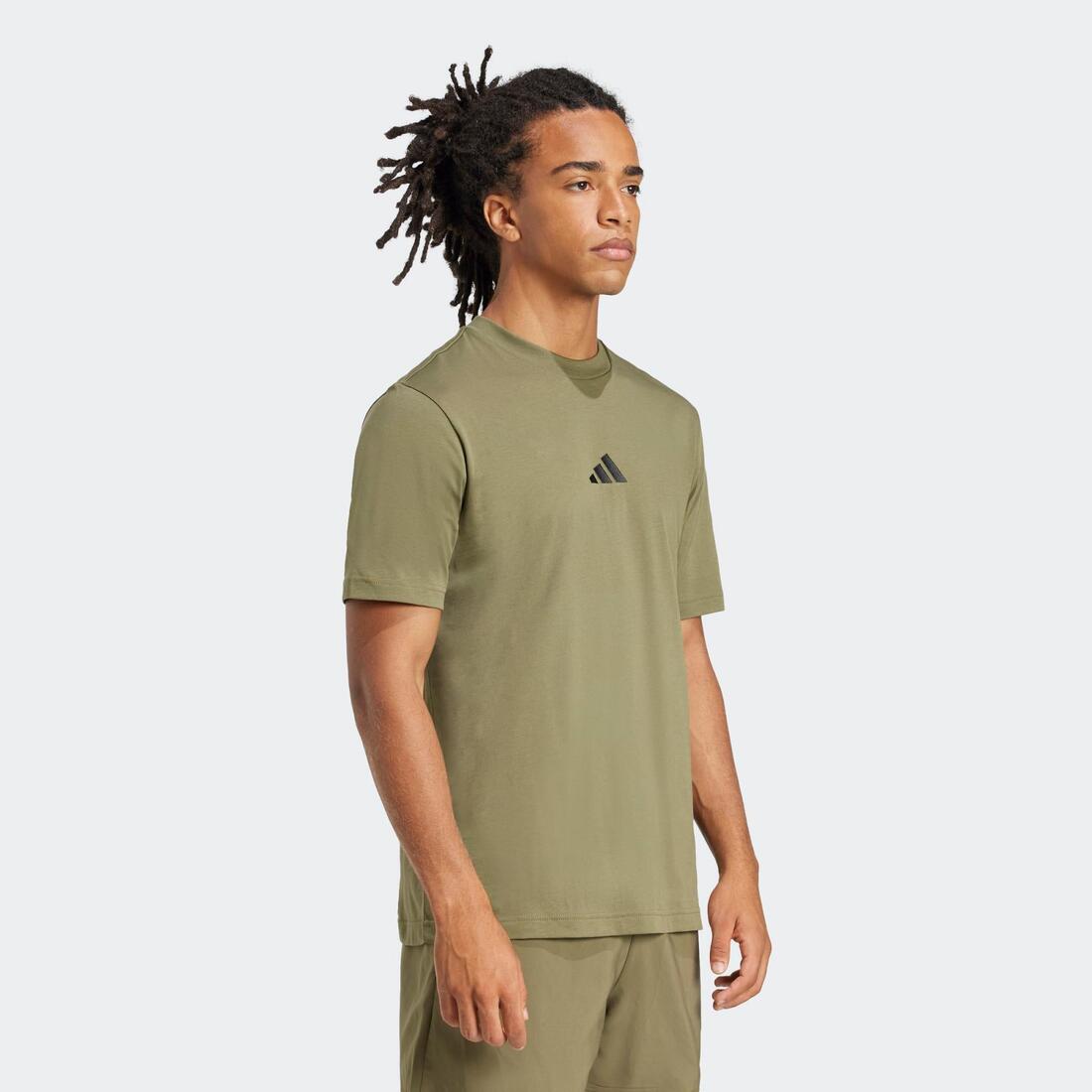 T-shirt de fitness en coton pour homme