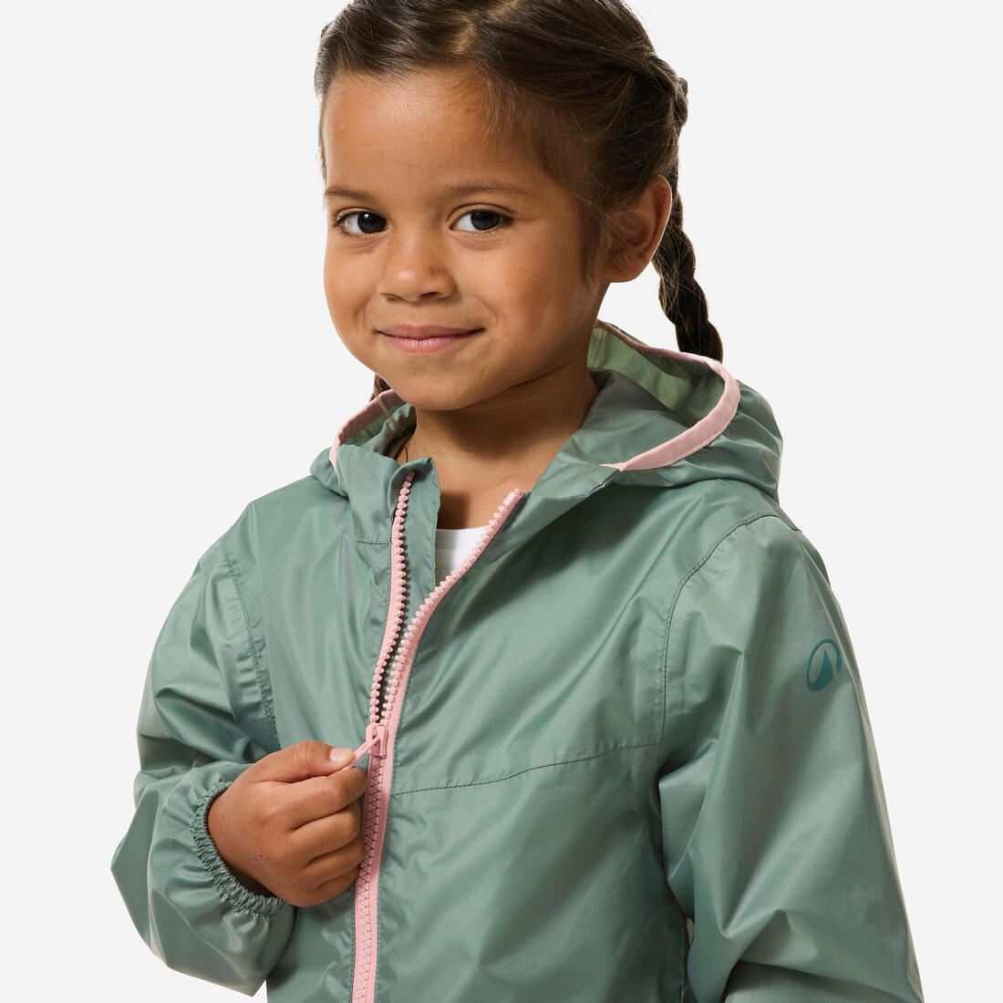 Veste imperméable de randonnée enfant 2-6 ans, MH100 zip kid