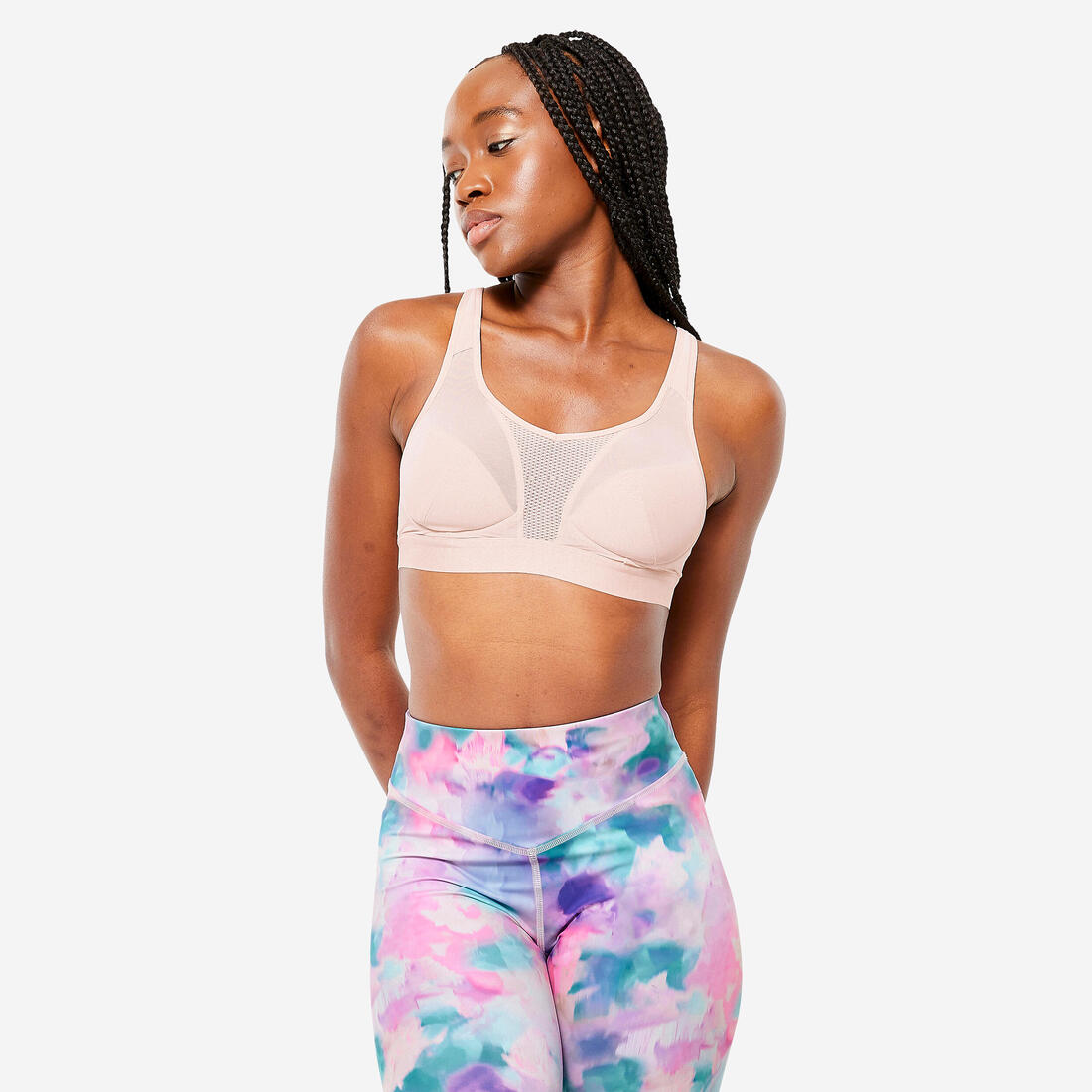 Brassière bretelles croisables maintien fort femme