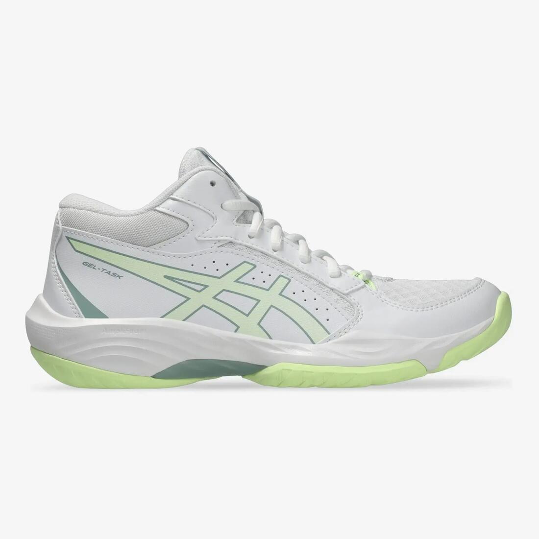 Chaussures de volley Femme - ASICS Gel Task MT4 Mid blanc et jaune