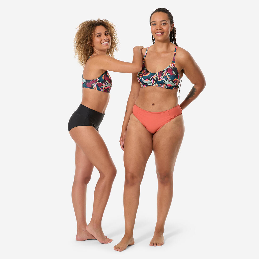 Haut de maillot de bain de natation femme, Lila ara