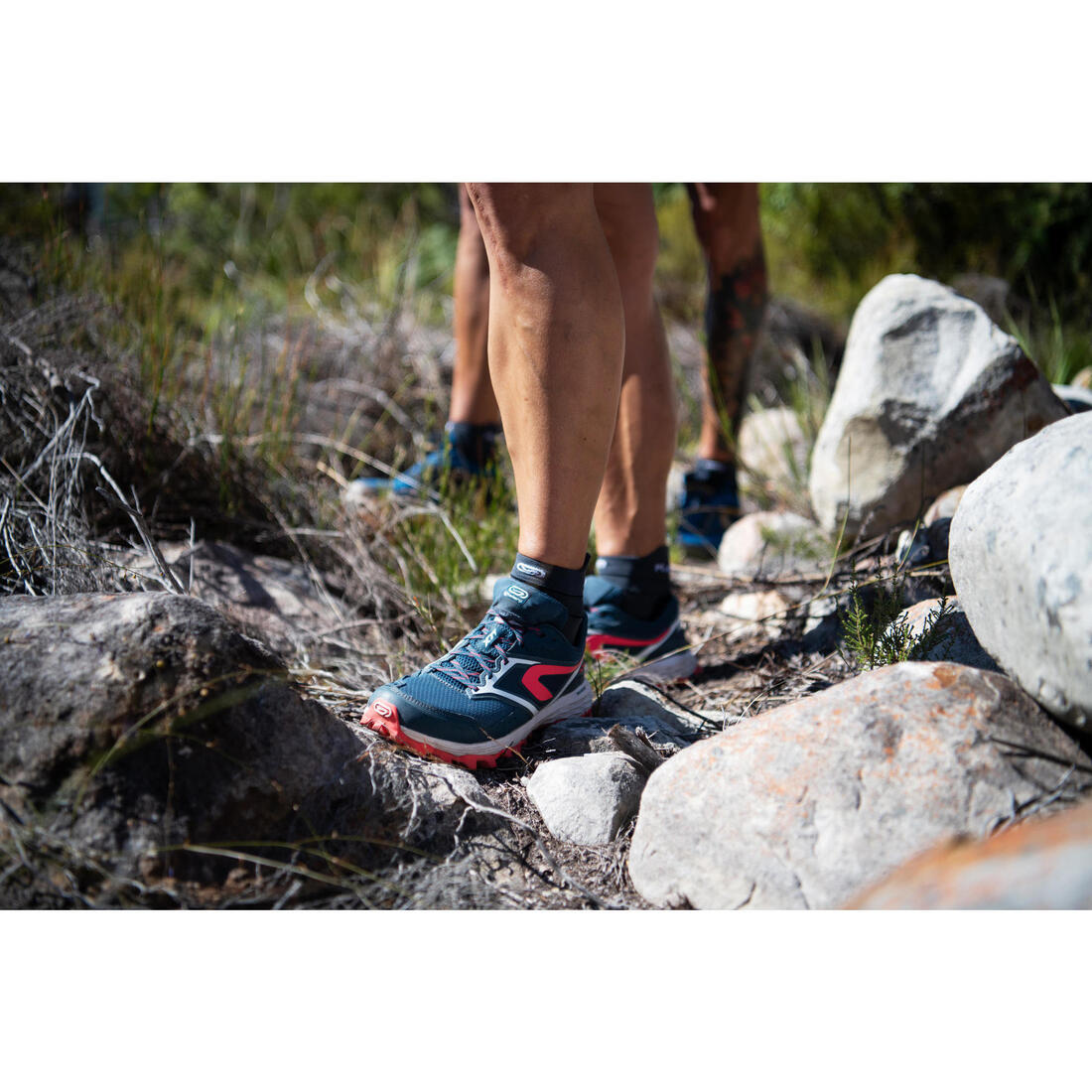 Chaussures de trail running pour homme XT7 bleue et bronze