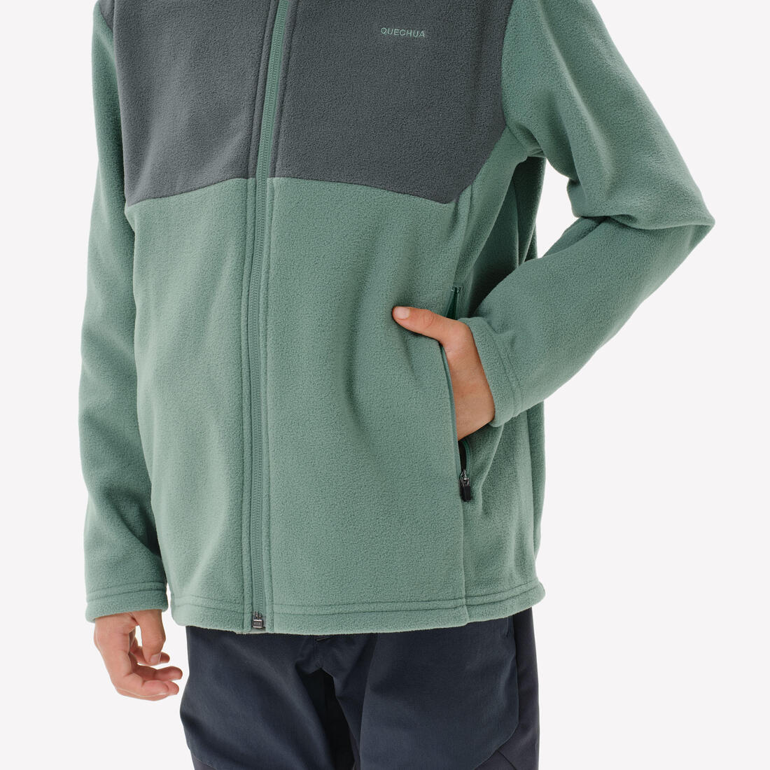 Veste polaire de randonnée enfant 7-15 ans, MH500 zip