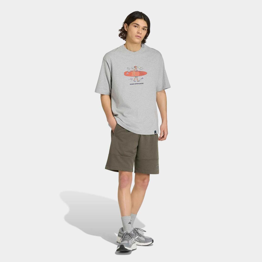Short de fitness en coton homme