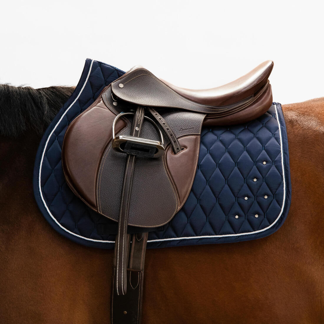 Tapis de selle équitation strass Cheval et Poney - 500