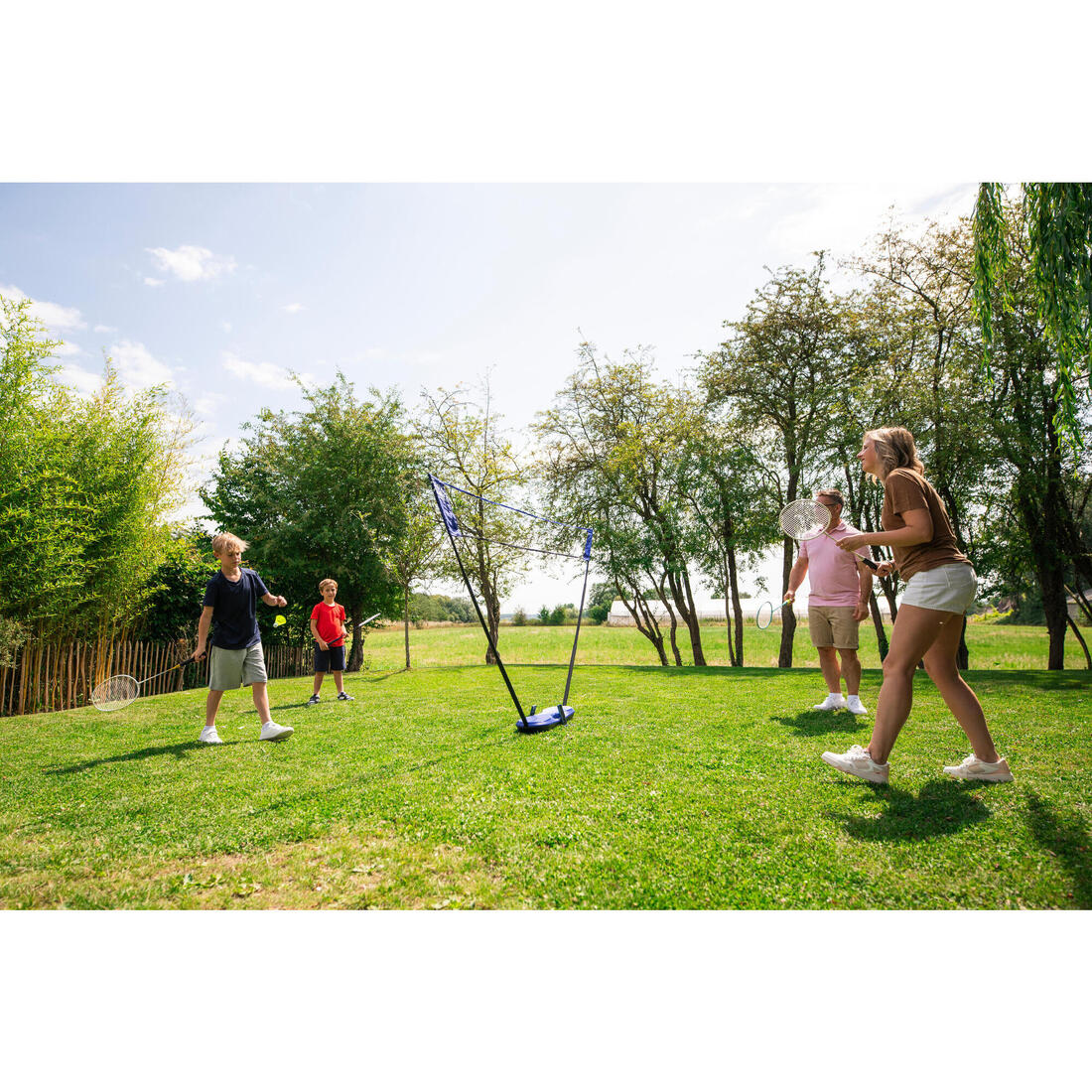 Kit Filet de Badminton Fun 3 Mètres - Bleu Roi