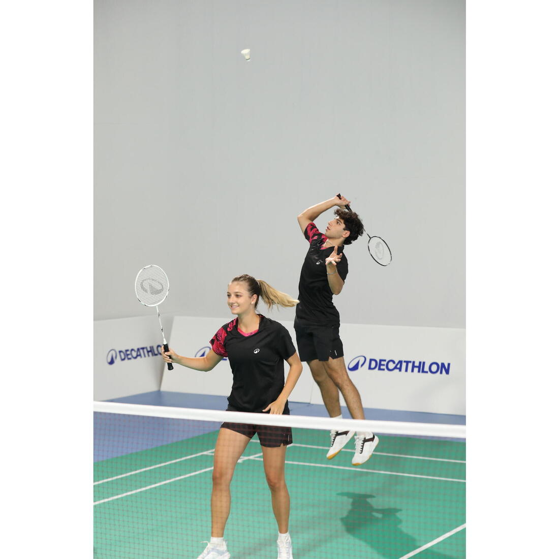 Lot de Raquette de Badminton Adulte BR Sensation 500 - Noir/Blanc