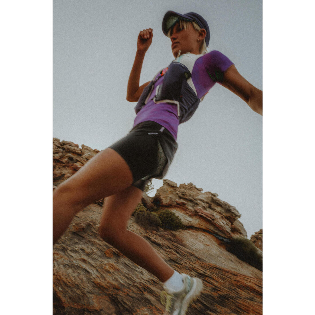 T-shirt running & trail sans couture femme - kiprun run 500 confort slim