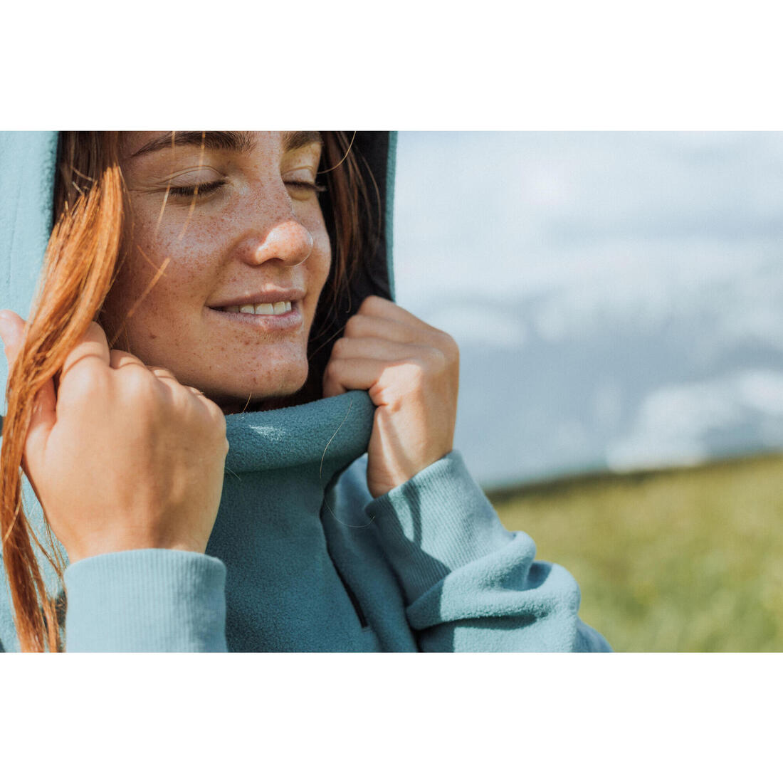 Sweat Polaire de randonnée - MH100 Hoodie - Femme