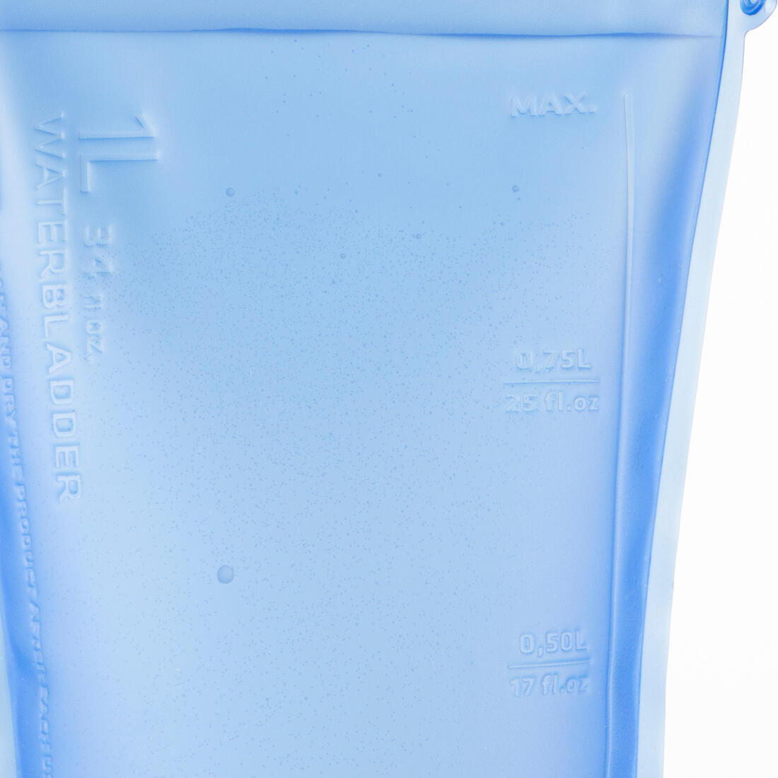 POCHE À EAU VTT BLEUE TRANSLUCIDE 1L
