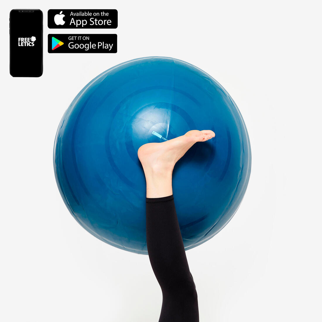 Gym ball taille 3 résistant 75 cm