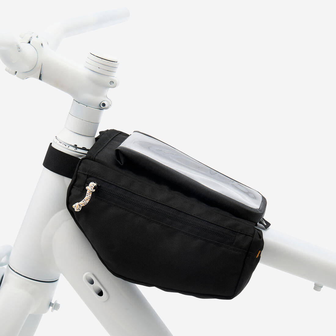Sacoche de cadre vélo smartphone 2x1L, ACTV 100 noire