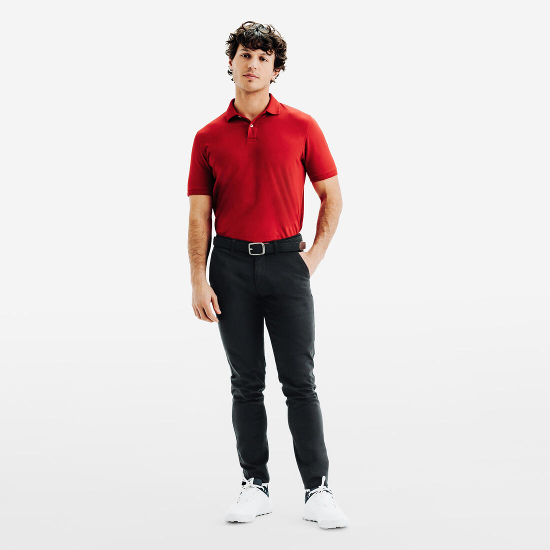 Pantalon de golf chino coton homme, MW500