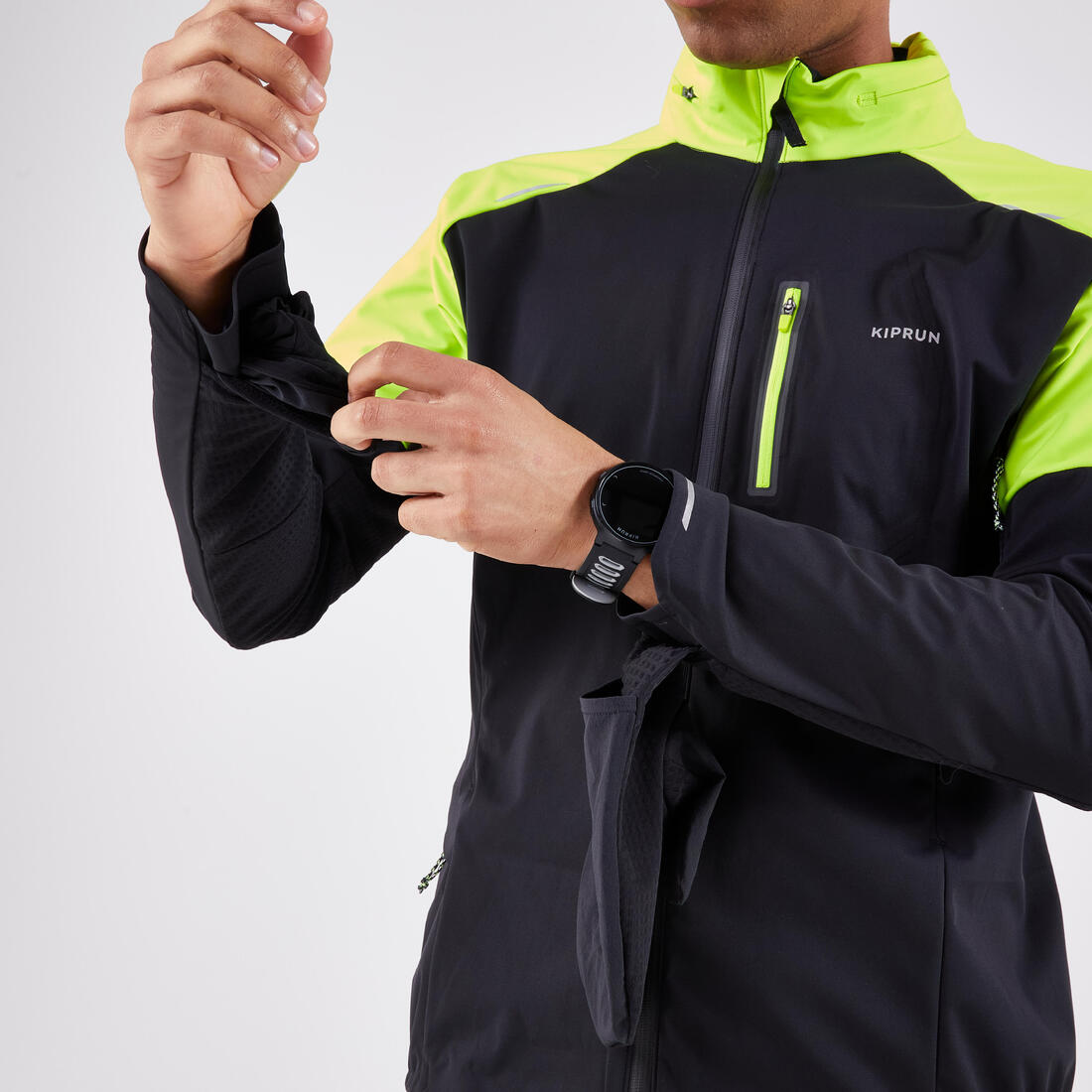 Veste de running chaud manches longues Homme, KIPRUN Run 900 Warm Regul