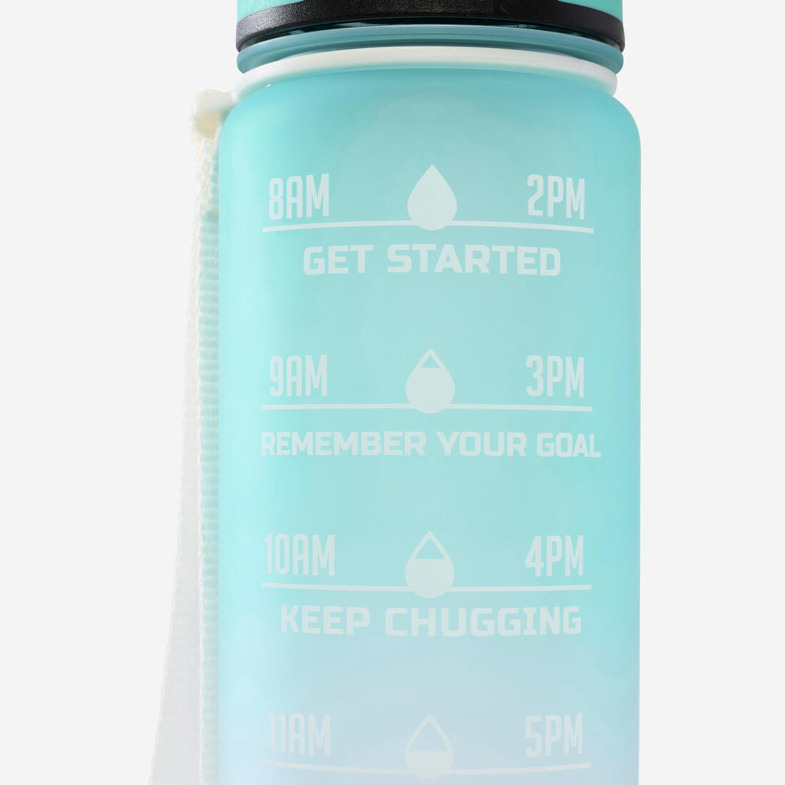 Gourde de fitness motivation 1 litre