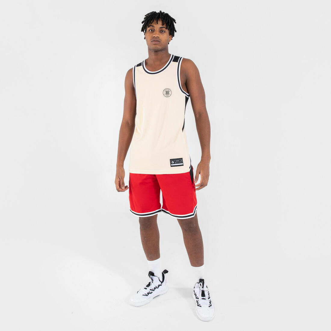 MAILLOT BASKETBALL SANS MANCHE REVERSIBLE HOMME/FEMME - T500