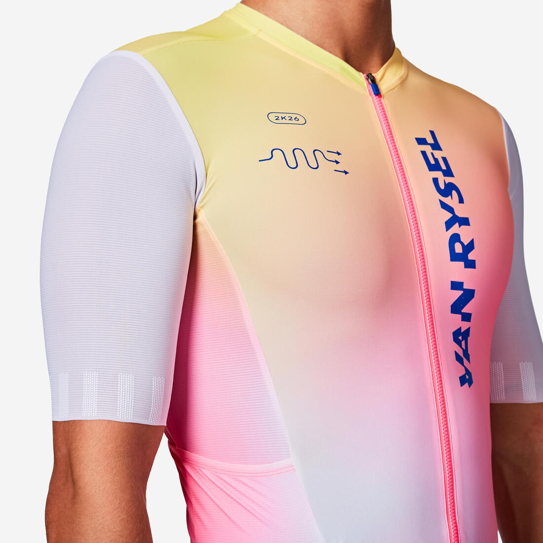 Combinaison vélo route homme été RCR R 2 team blanche