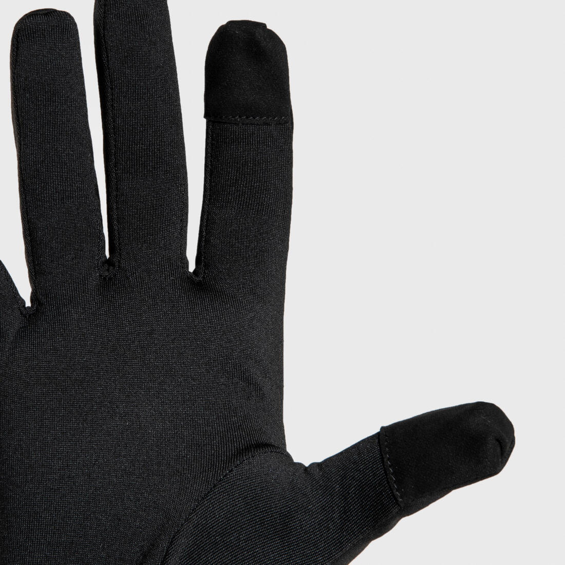 Gants de running tactiles adulte - kiprun warm+ 500 v2 noir