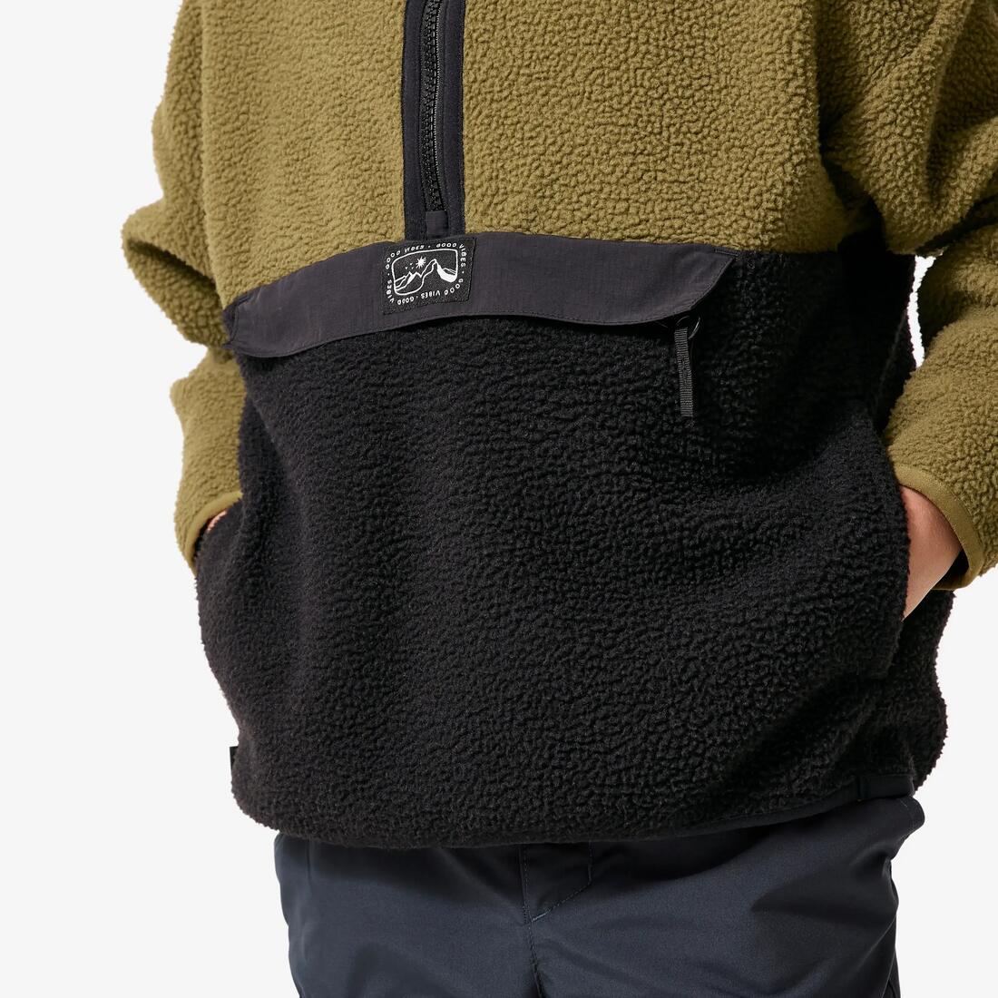 Polaire sherpa demi zip enfant 7-15 ans, NH500
